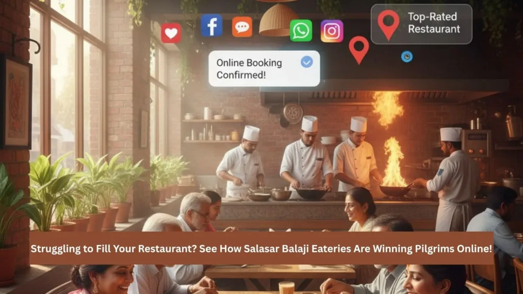 Boost sales with restaurant marketing Salasar Balaji Dham. Discover social media tips and online promotion strategies to attract pilgrims in 2026.