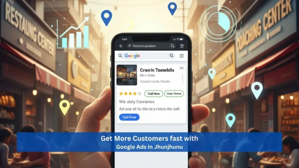 Google Ads in Jhunjhunu helping local businesses get more customers fast using PPC services and online advertising.