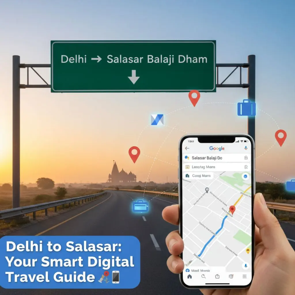 Your Digital Guide from Delhi to Salasar Balaji Dham – Maps, Apps & Routes Explained