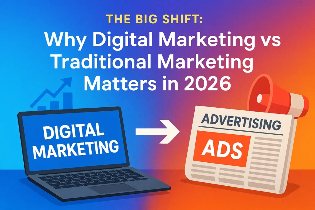 Why Digital Marketing vs Traditional Marketing Matters in 2026